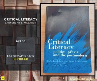 Critical Literacy [Philosophy, Education]