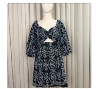 Dainty Puff Linen Dress (Category: Dresses) located in Manila. Submitted by declutteringish (Listing ID 1301081600, Image 1). Description: Regular size Check measurements on 2nd picture Never been used RFS: hindi kasya, bought the wrong size.