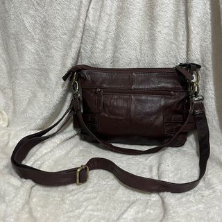 Dark Brown Chocolate Sling Crossbody Bag
