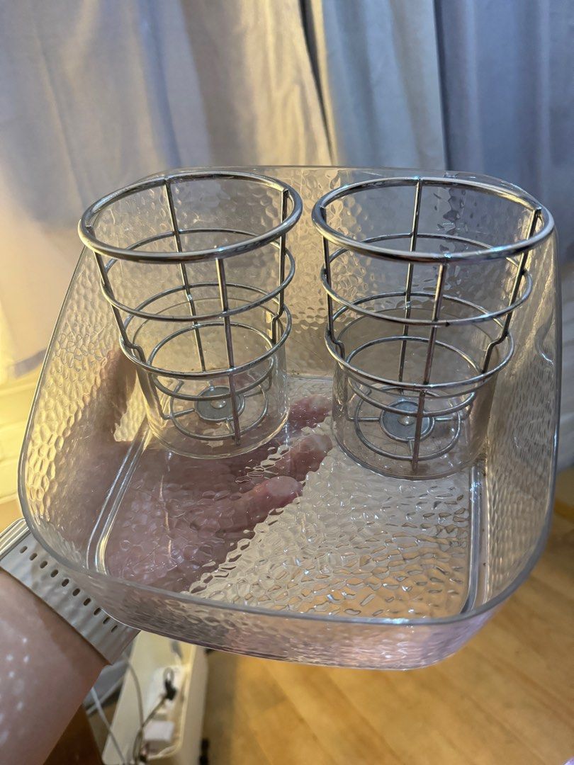 Decluttering: Hair Tool Organizer 🎀 (Category: Storage Boxes & Baskets) located in Quezon City. Submitted by thriftmycloset2021 (Listing ID 1301074275, Image 3). Description: Decluttering! Good as new. Made of acrylic. Heavy duty. .