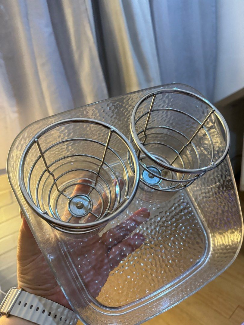 Decluttering: Hair Tool Organizer 🎀 (Category: Storage Boxes & Baskets) located in Quezon City. Submitted by thriftmycloset2021 (Listing ID 1301074275, Image 2). Description: Decluttering! Good as new. Made of acrylic. Heavy duty. .