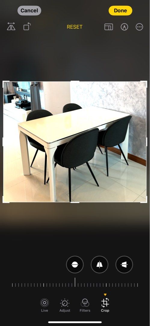 Dining Table (Category: Tables & Sets) located in Singapore. Submitted by xxxxabcxxxx (Listing ID 1301102424, Image 1). Description: 80cm x 140cm x 75cm W x L x H 1 dining table + 4 chairs Self collection at Punggol drive To be cleared by August .