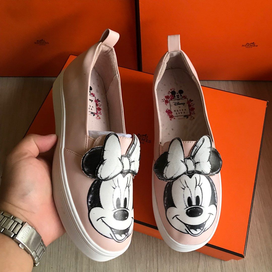 Elisa Litz x Disney Slip On leather size 39 (25cm), Fesyen Wanita - Main Image