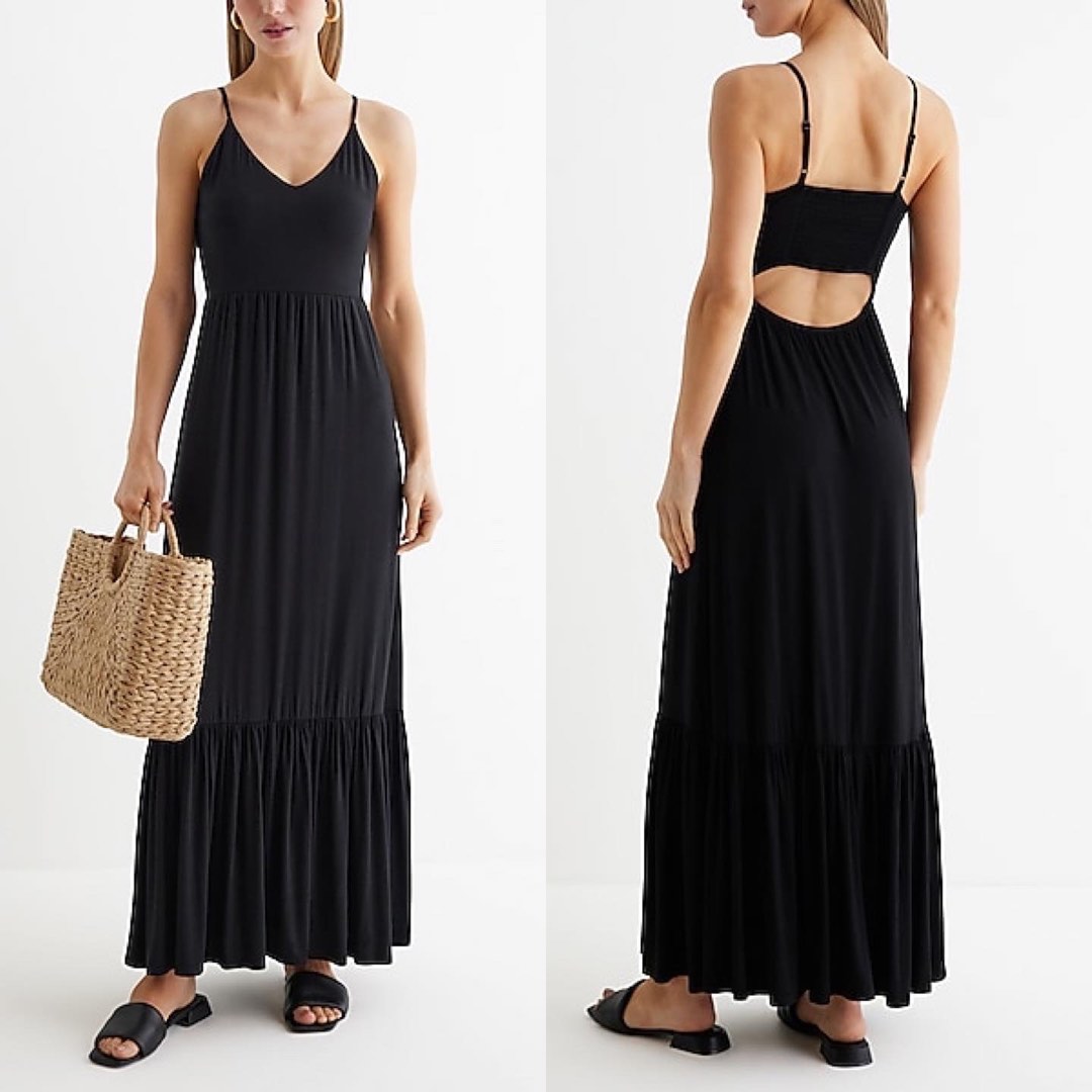 Express black maxi dress shop