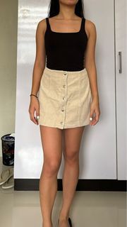 F21 Mini Corduroy Skirt
