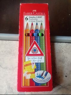 Faber-Castell Jumbo Grip Watercolor Pencils 6pc/box