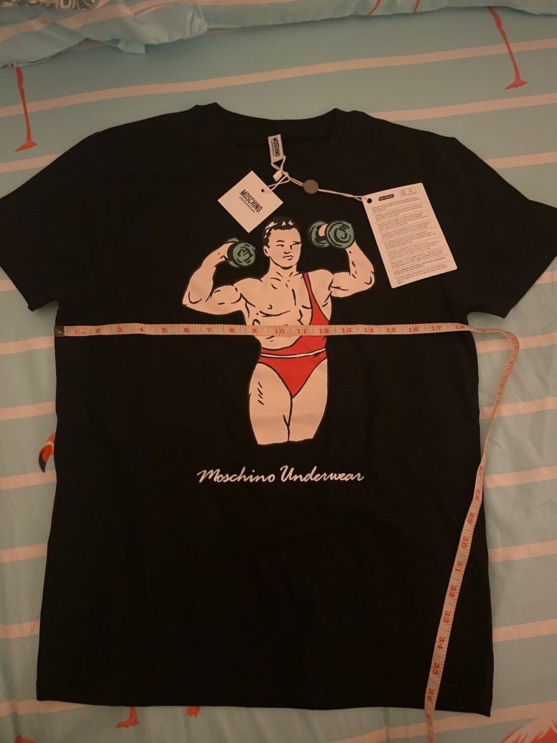 Fastbreak Sale Authentic Moschino Tshirt (Category: Tshirts & Polo Shirts ) located in Manila. Submitted by H_Pups_Merchs (Listing ID 1301126418, Image 3). Description: .