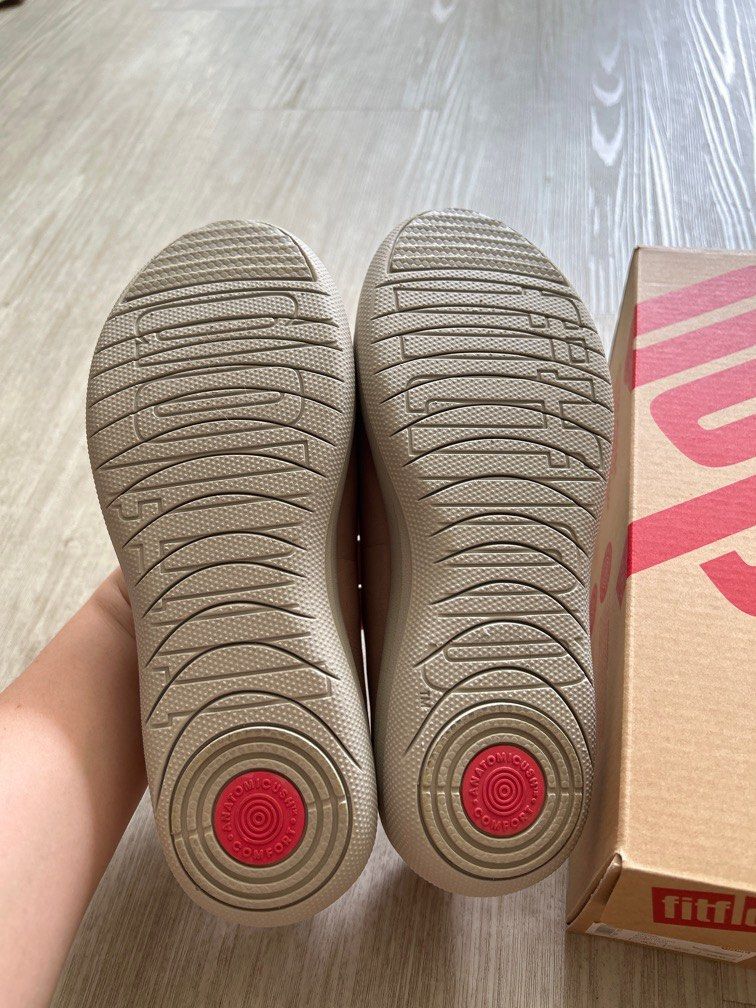 Fitflop F Sporty ballerina flats in nude US 7 EU 38 Women s Fashion Footwear Flats on Carousell