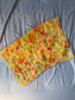 Floral Scarf (Thin material)