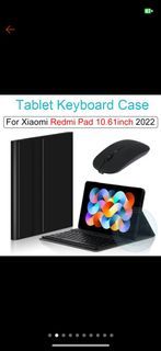 For Xiaomi Redmi Pad 10.61 2022 Wireless Keyboard Wireless Mouse and Magnetic Case