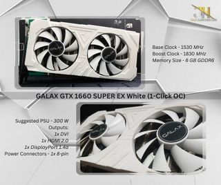 GALAX GTX 1660 SUPER EX White (1-Click OC)