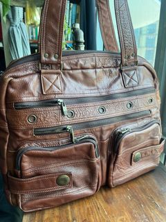 Genuine Leather Shoulder Bag Unisex