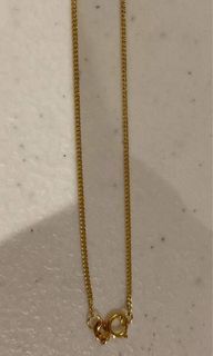 Gold Flat Chain in 18k GOLD (Pawnable)