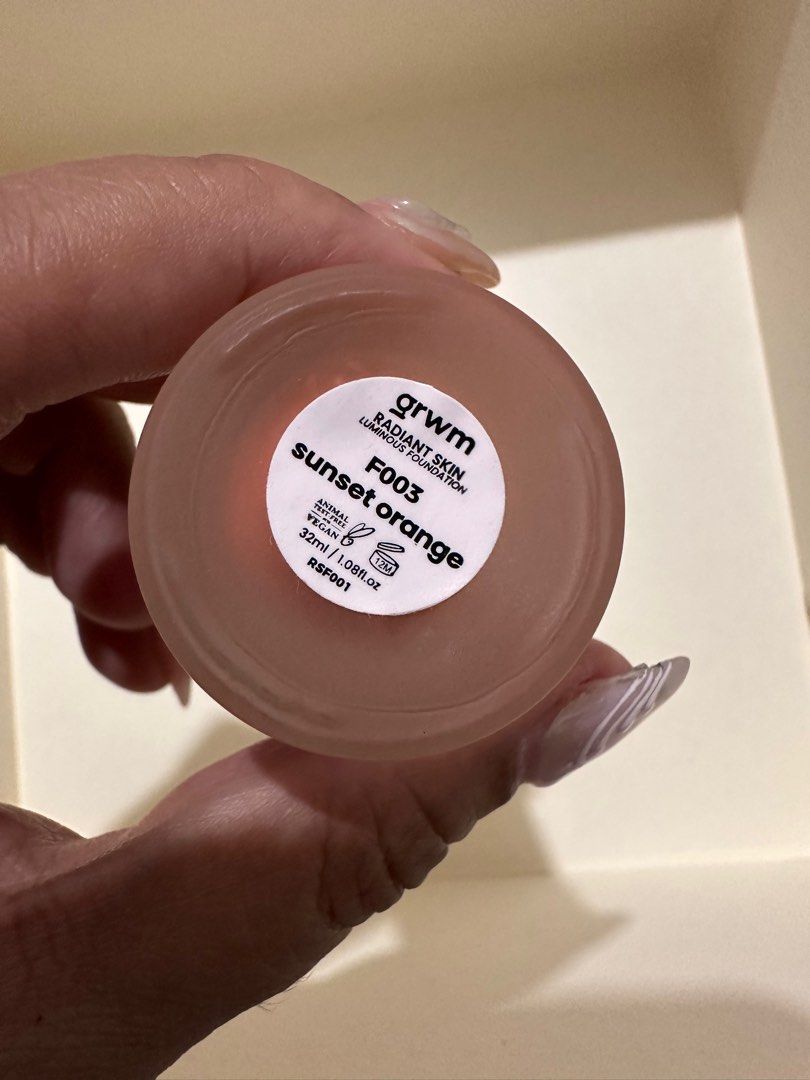 GRWM radiant skin foundation (Category: Makeup) located in Cabuyao City. Submitted by laceyfash (Listing ID 1301075147, Image 2). Description: Got it as a gift last December.