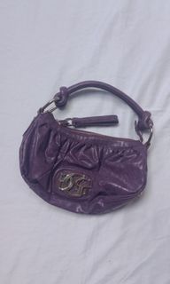 Guess y2k purple baguette bag