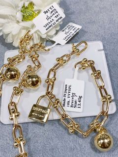 Hardwear Charm Ball and lock Bracelet 18k jap gold