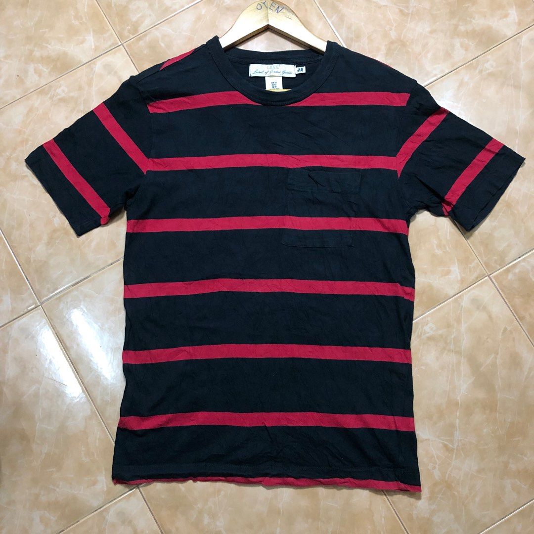 Red and black striped shirt h&m on sale
