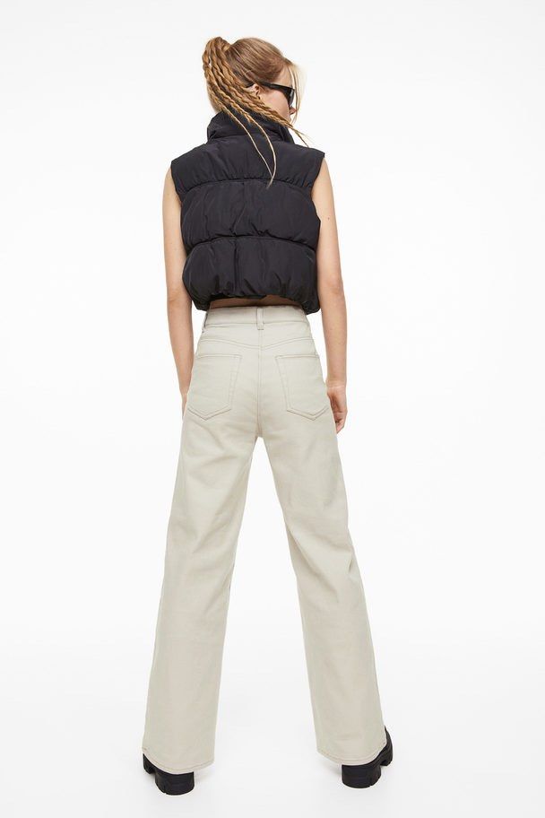 H&m wide twill trousers top