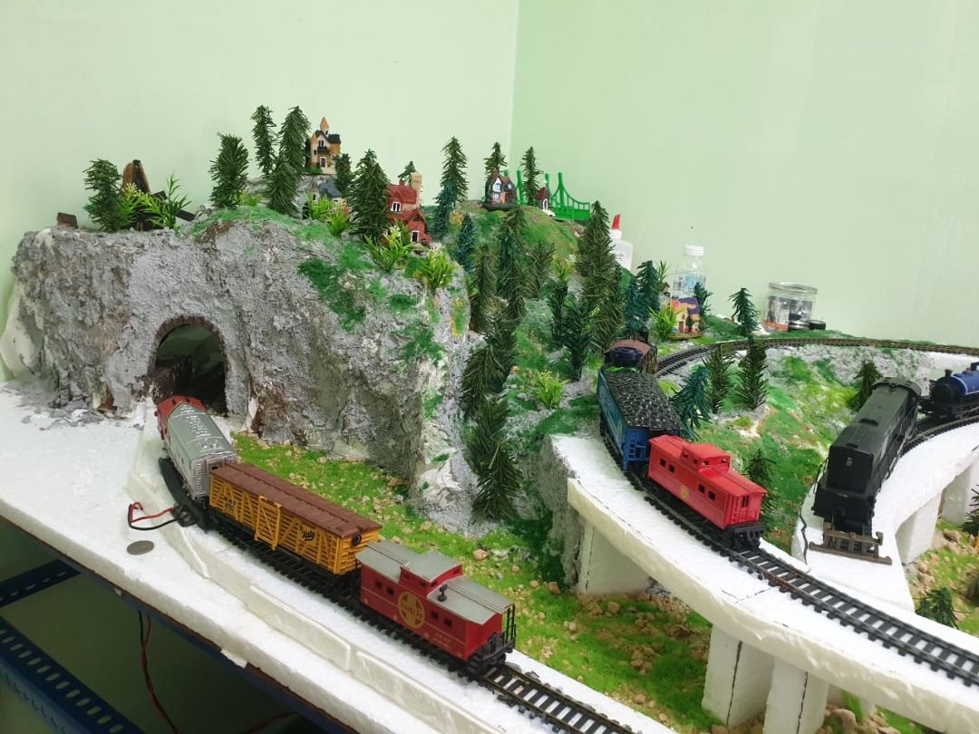 Train diorama for sale sale