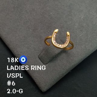 Horseshoe Zirconia Stones Ring