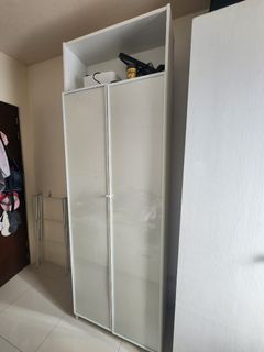 Ikea Billy Bookcase with doors, shelf extension,  and additional shelves