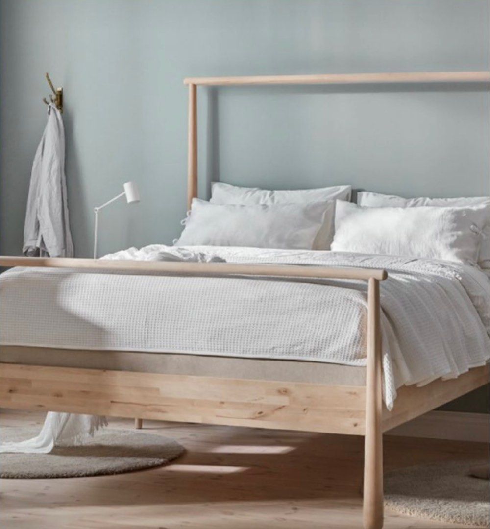 IKEA Gjora Queen Bed Frame, Furniture & Home Living, Furniture, Bed Frames & Mattresses on Carousell