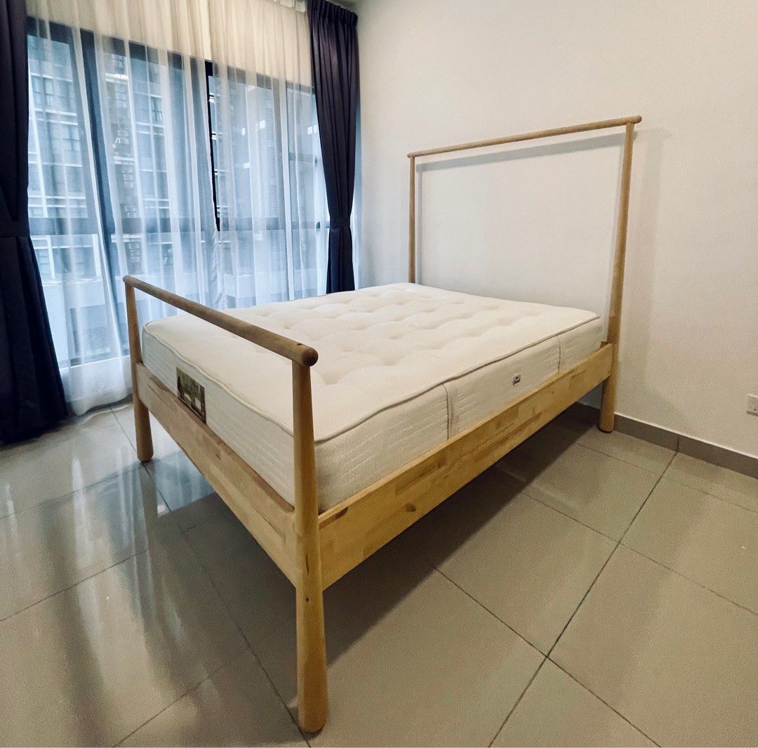 IKEA Gjora Queen Bed Frame, Furniture & Home Living, Furniture, Bed Frames & Mattresses on Carousell
