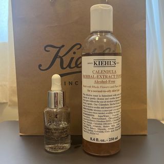 Kiehl’s Calendula Herbal-Extract Toner and Clearly Corrective Dark Spot Solution