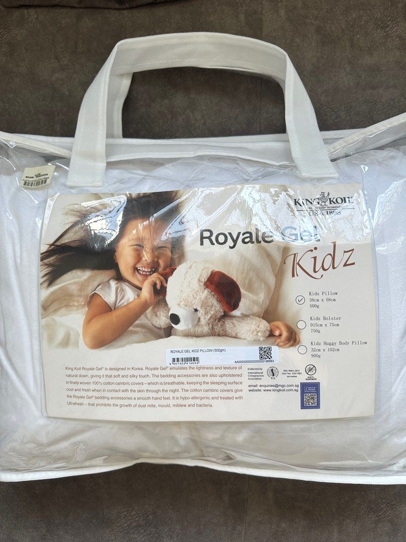 King Koil Royale Gel Kidz Pillow Furniture Home Living Bedding Towels on Carousell