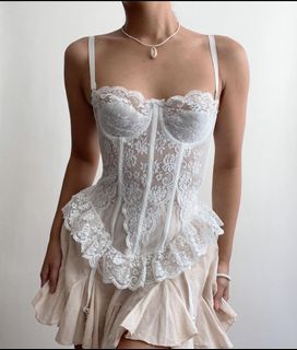 Lace corset top