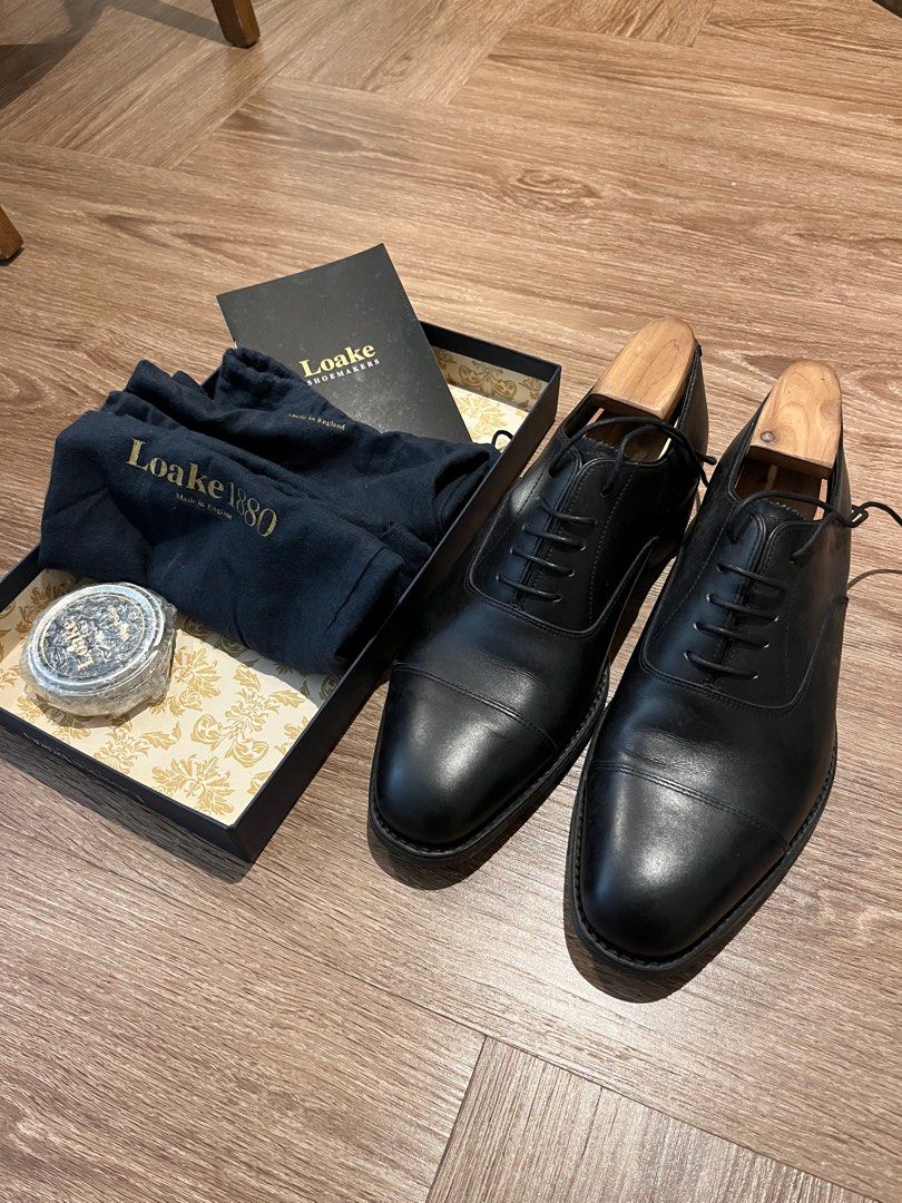 Loake Aldwych Dainite Black Calf UK8F EU42 US9