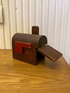 mailbox decor home nordic wooden miniature