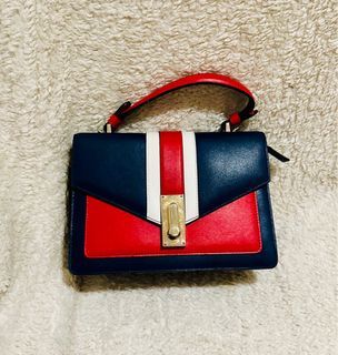Medium Sling Bag - Red and Blue