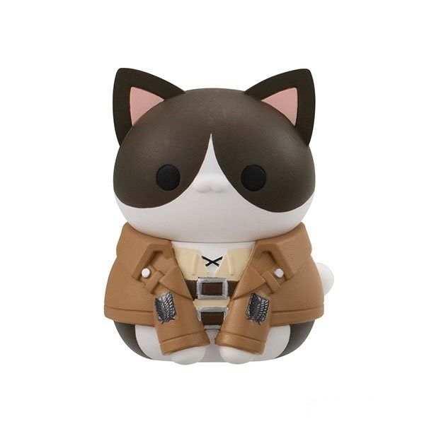 Mega Cat Project Attack on Titan: Attack on Cat! Survey Corps Assemble! (Category: Figurines & Statues) located in Valenzuela. Submitted by littlechopletsph (Listing ID 1301077683, Image 3). Description: P550 EACH: Eren Mikasa Armin Jean Sasha Erwin [SOLD] Levi [SOLD] Hange - Size estimate: 3cm - Opened box, sealed figure MOP: Gcash/Bank transfer MOD: GGX/SDD.