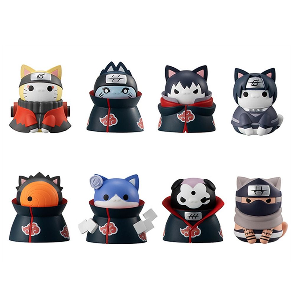 Mega Cat Project Naruto Shippuden: Nyaruto! Battle! Akatsuki's Attack Arc! (Category: Figurines & Statues) located in Valenzuela. Submitted by littlechopletsph (Listing ID 1301098714, Image 2). Description: P550EACH: [SOLD] Naruto Sasuke Itachi Konan Kisame Hidan Kakuzu [SOLD] Tobi - Size estimate: 3cm - Opened box, sealed figure MOP: Gcash/Bank transfer MOD: GGX/SDD.