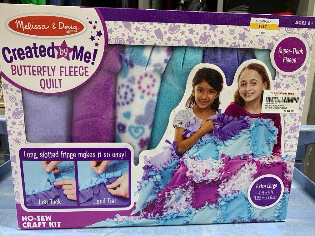 Melissa and doug butterfly fleece quilt 2025