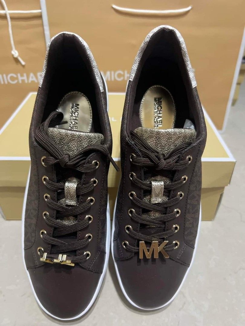 MICHAEL KORS POPPY LACE SIZE 6 6.5 7 8 8.5 9 Women s Fashion Footwear Sneakers on Carousell