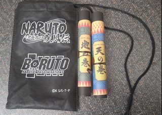 NARUTO & BORUTO SHINOBI-ZATO Earth and Heaven Scrolls + Bag