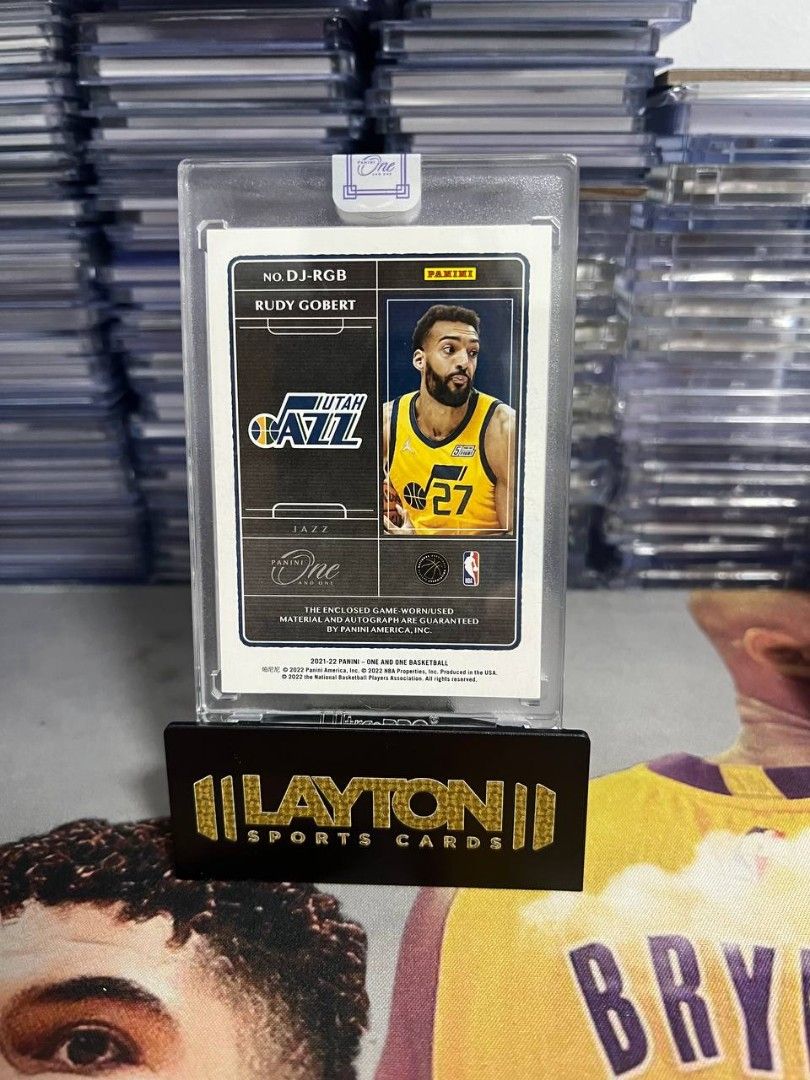 Rudy Gobert Auto and Rookie NBA 見にくく card