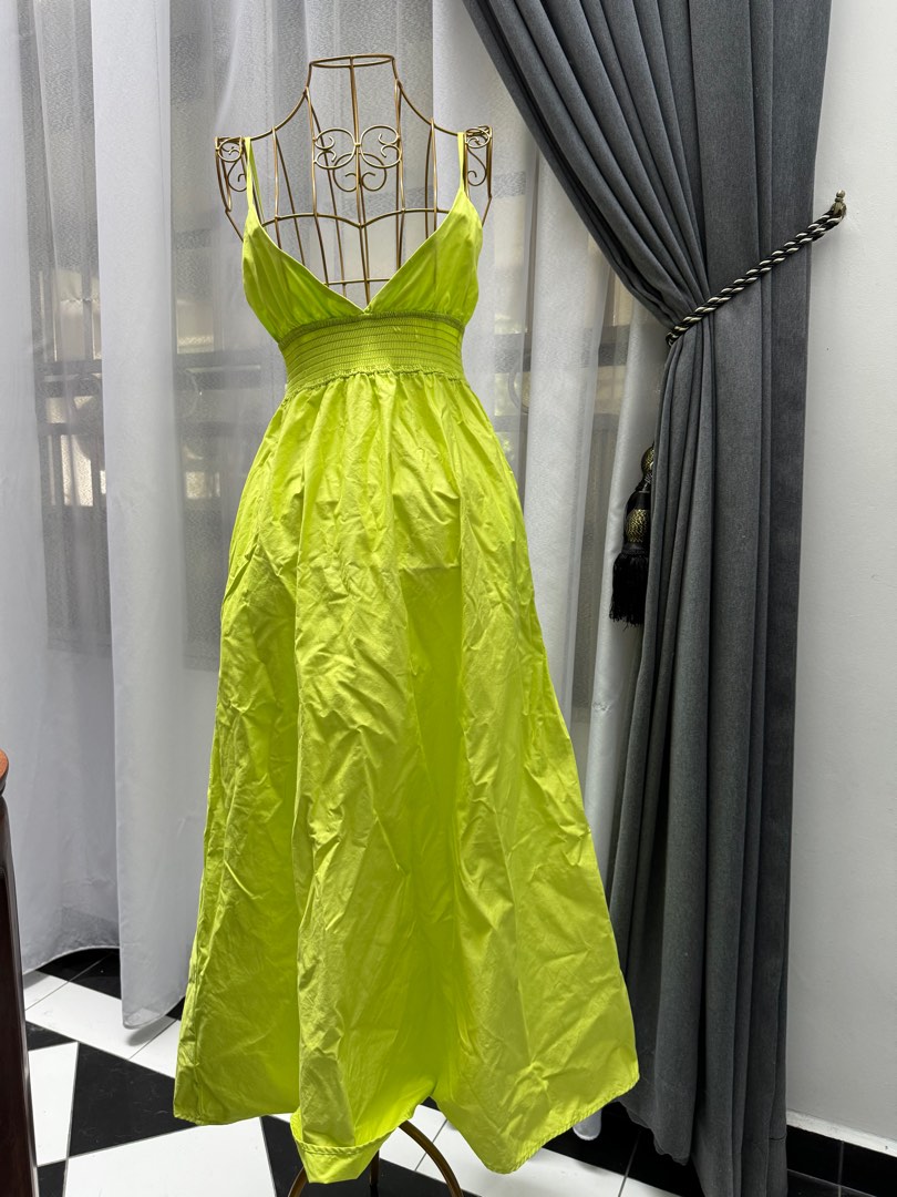 neon green beach dress Main Character Maxi Dress main image 1