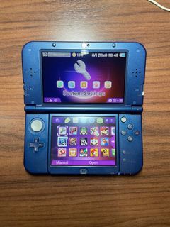 New 3DS XL Metallic Blue - 32 GB CFW w/ Pokemon Ultra Moon