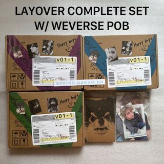 [ONHAND] First press w/ Early Bird Gift and Weverse POB BTS V LAYOVER album Complete Set