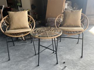 Outdoor table and chair