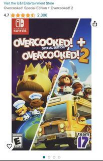 Overcooked special edition + Overcooked 2 nintendo switch