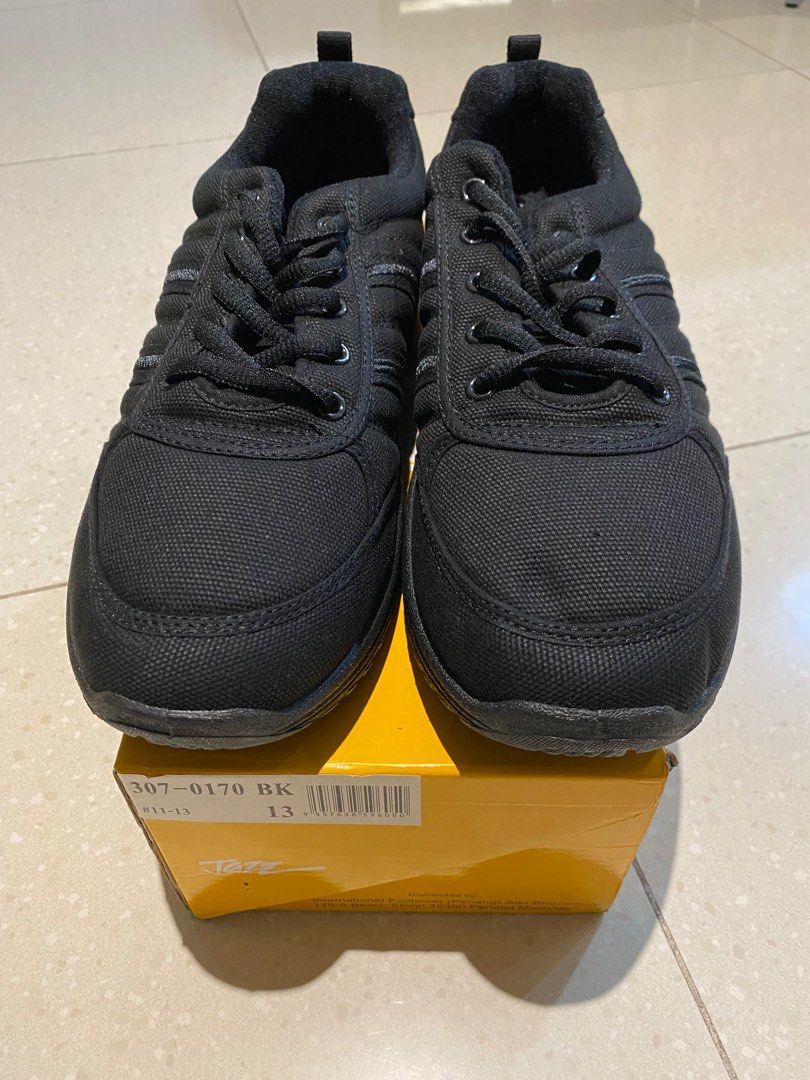 school shoes kasut jazz star PALLAS School Shoe Jazz Low Cut Shoe 307-0170BK Size 12 13, Men's  Fashion, Footwear, Sneakers on Carousell