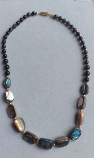 Paua pearl necklace