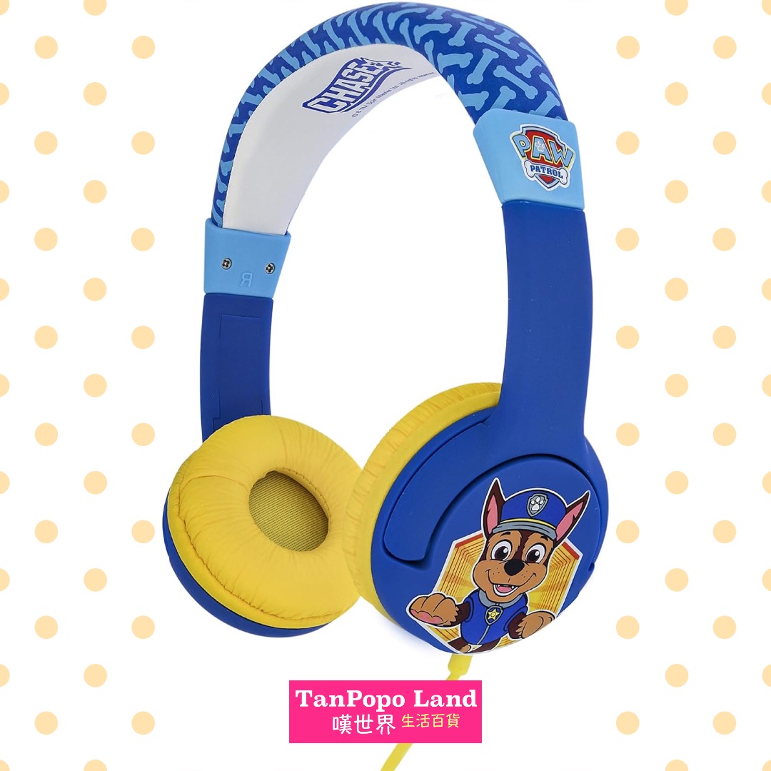 📱PAW Patrol Chase 兒童有線耳機, 卡通耳機, 耳罩式耳機Kids