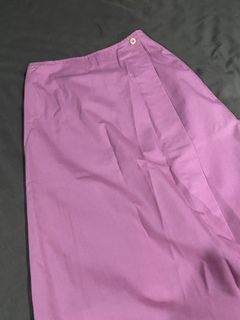 pink midi wrap skirt