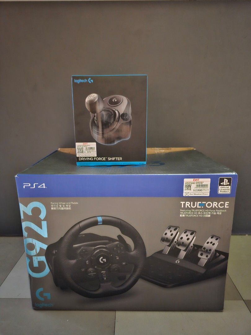 Playstation PS5 Logitech G923 Trueforce Racing Wheel/ Pedals and ...