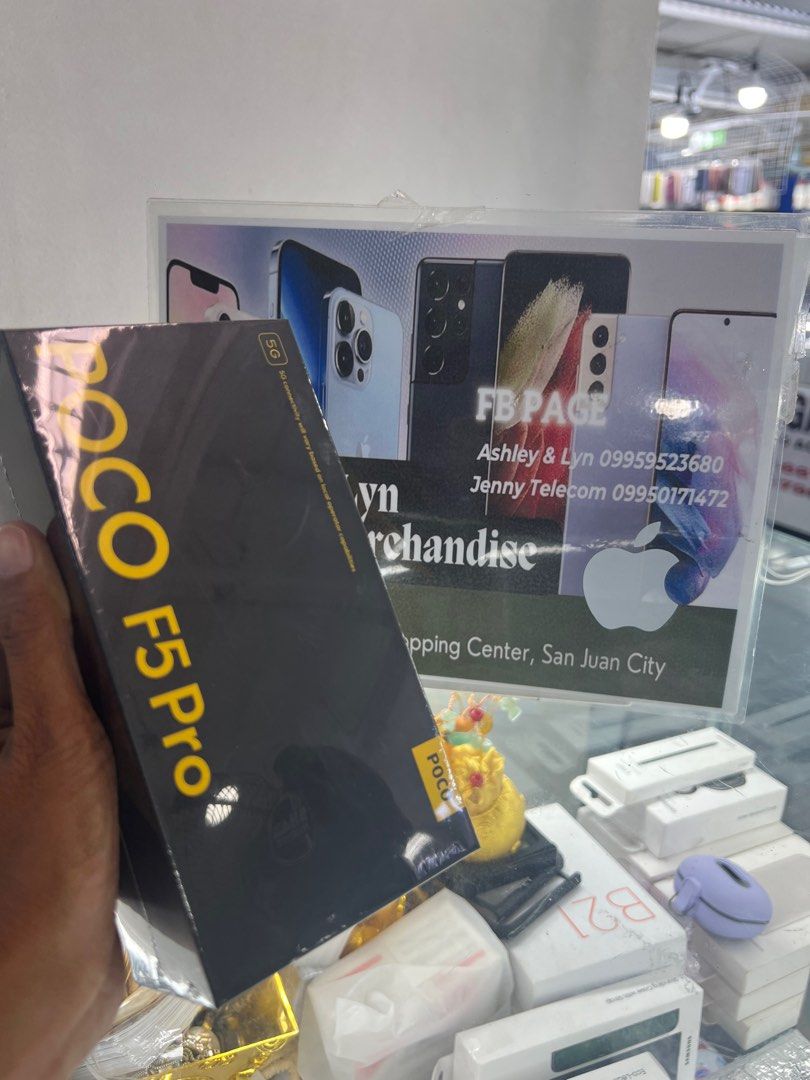 Poco F5 Pro 512gb 12g ram (Category: Xiaomi) located in San Juan City. Submitted by AshleyandLynGeneralmerchandise (Listing ID 1301086156, Image 2). Description: We accept trade in Credit card / Home Credit Shipping Meet ups / Delivery Fb page: Ashley & Lyn.